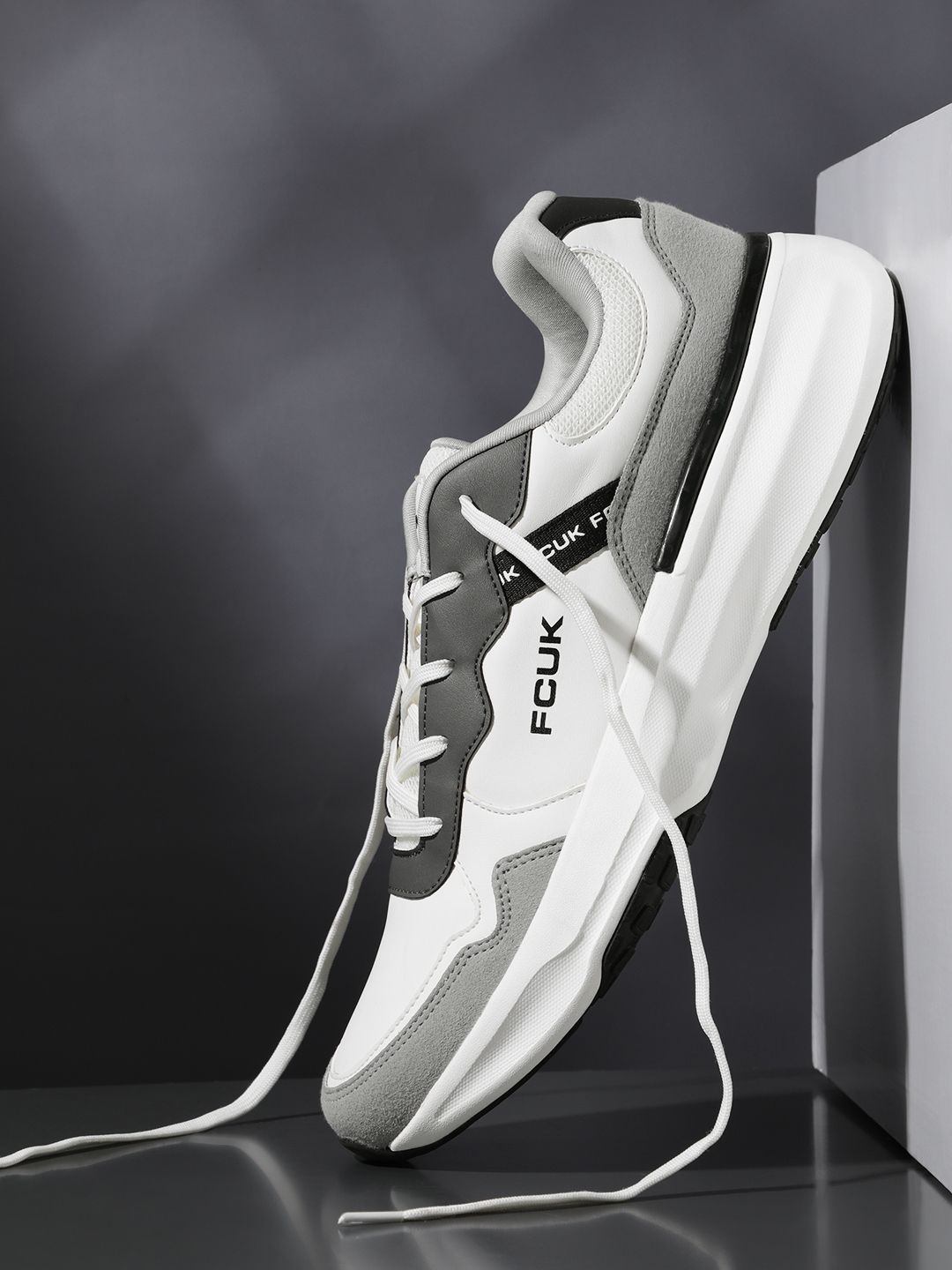FCUK Men Colourblocked Sneakers