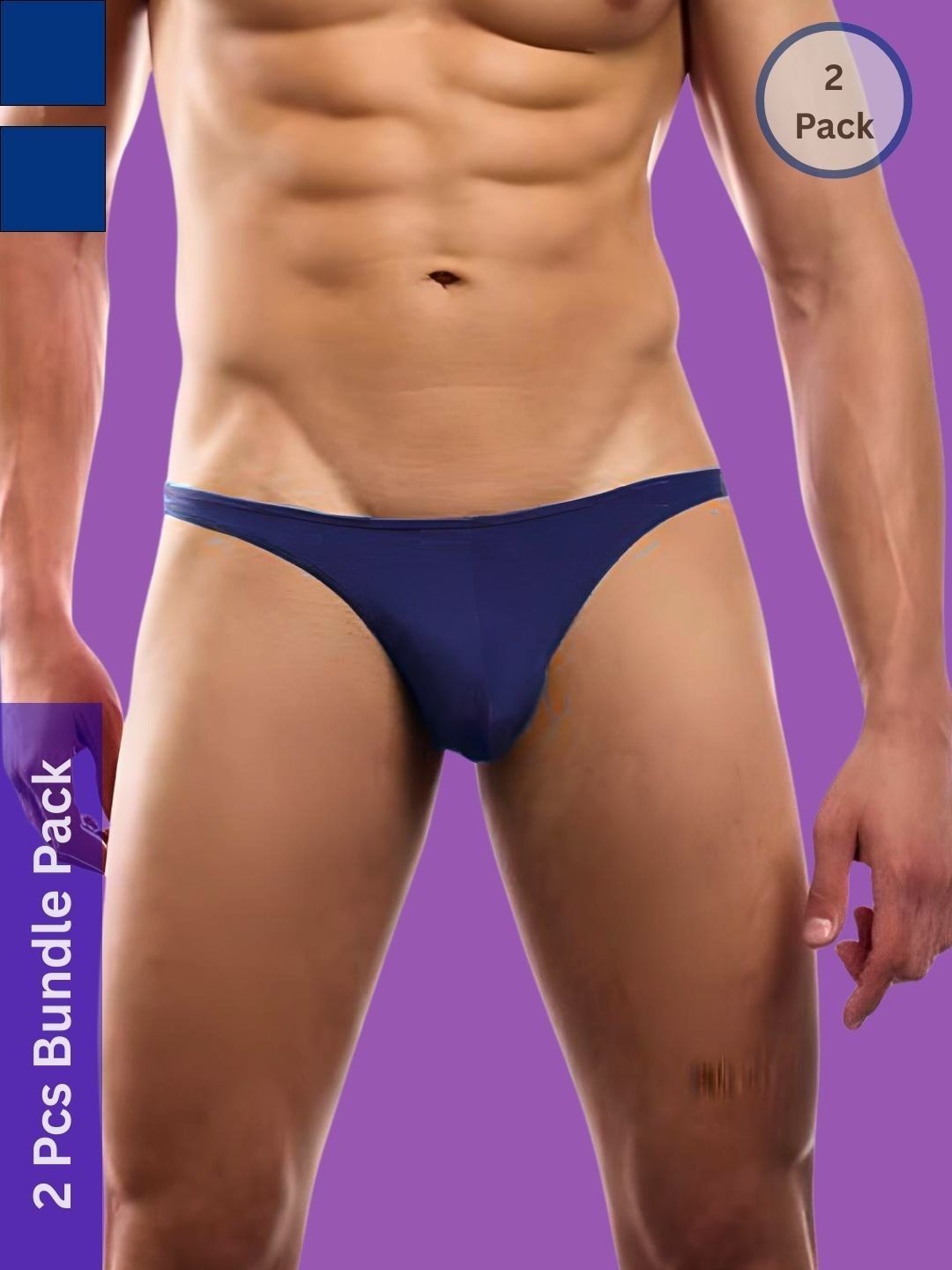 MYZA Pack of 2  Mid-Rise Bikini Briefs