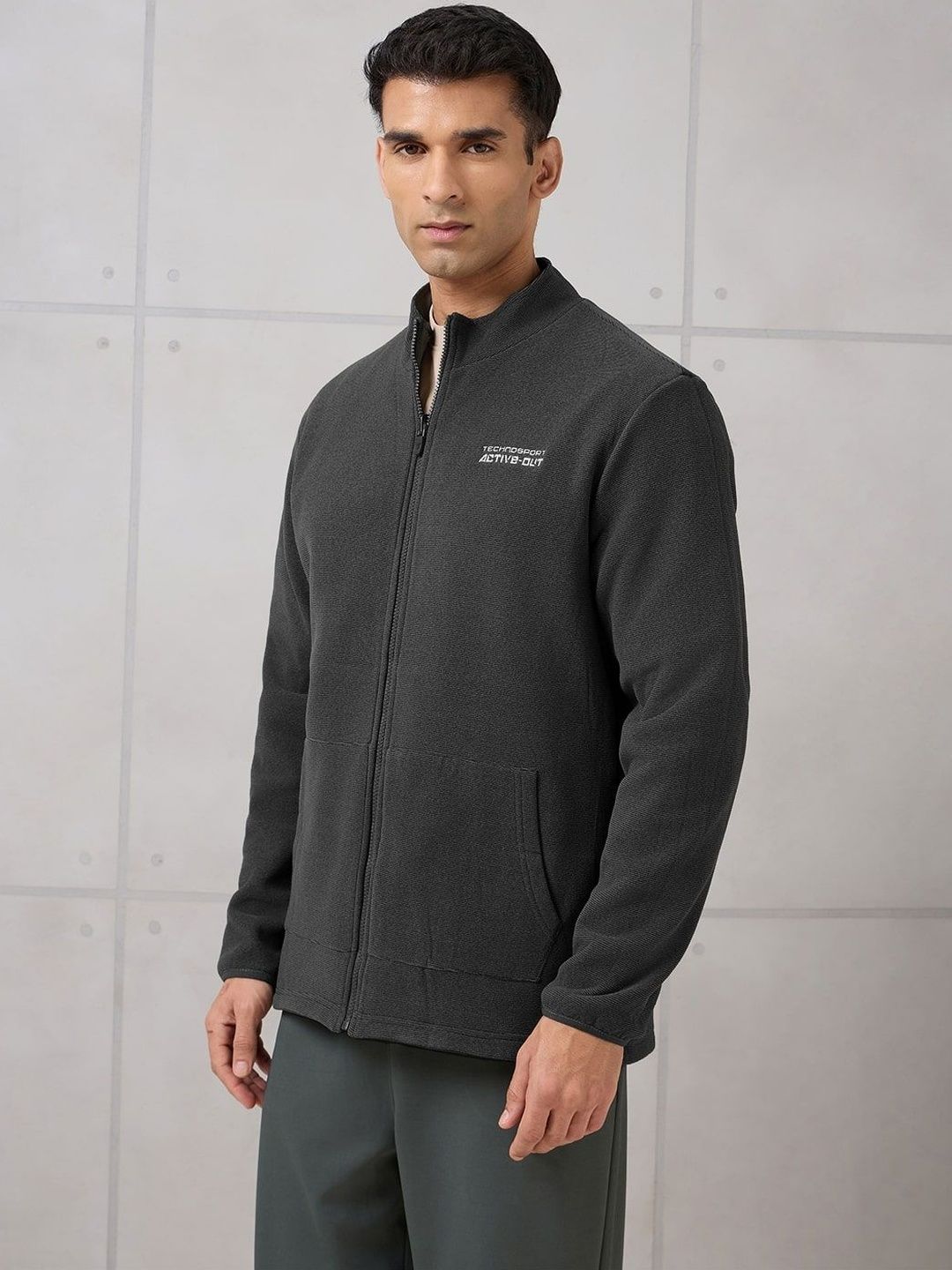 Technosport Men Typography Lightweight Training or Gym Sporty Jacket