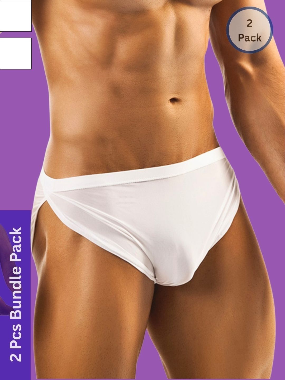 MYZA Pack of 2   Mid-Rise Bikini Briefs