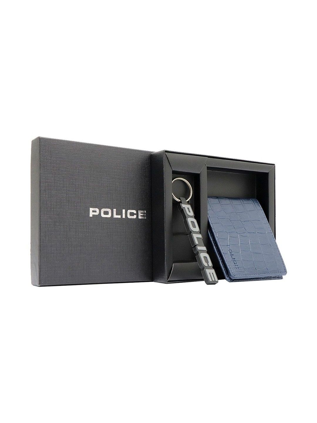 Police Men Leather Accessory Gift Set