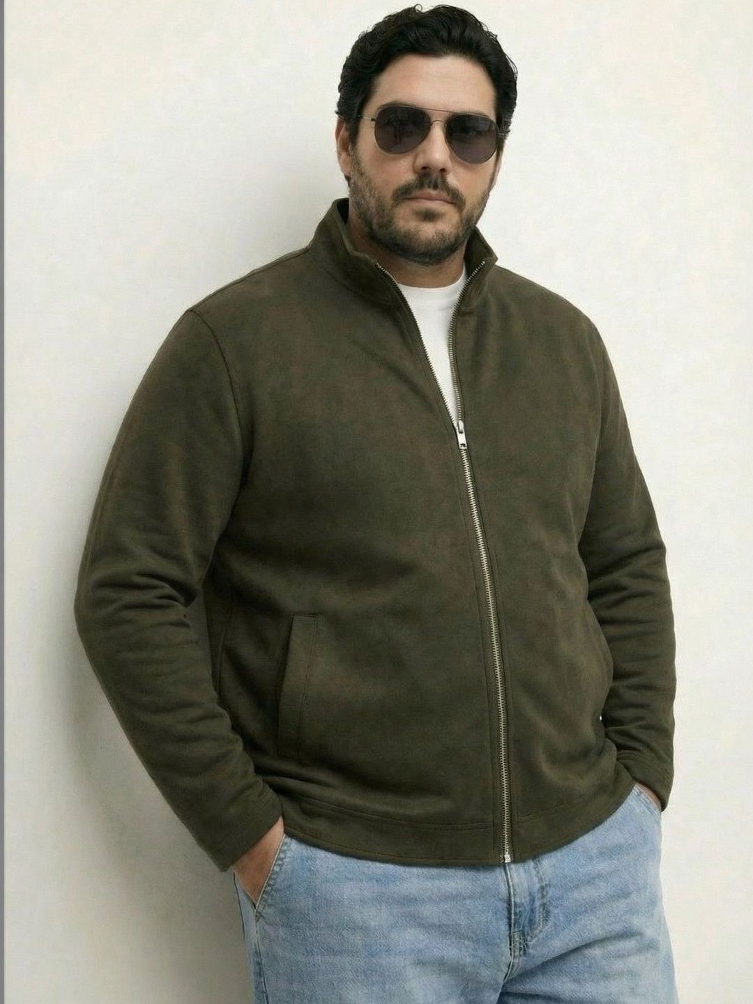 UNSTD Men Plus Size Fleece Jacket