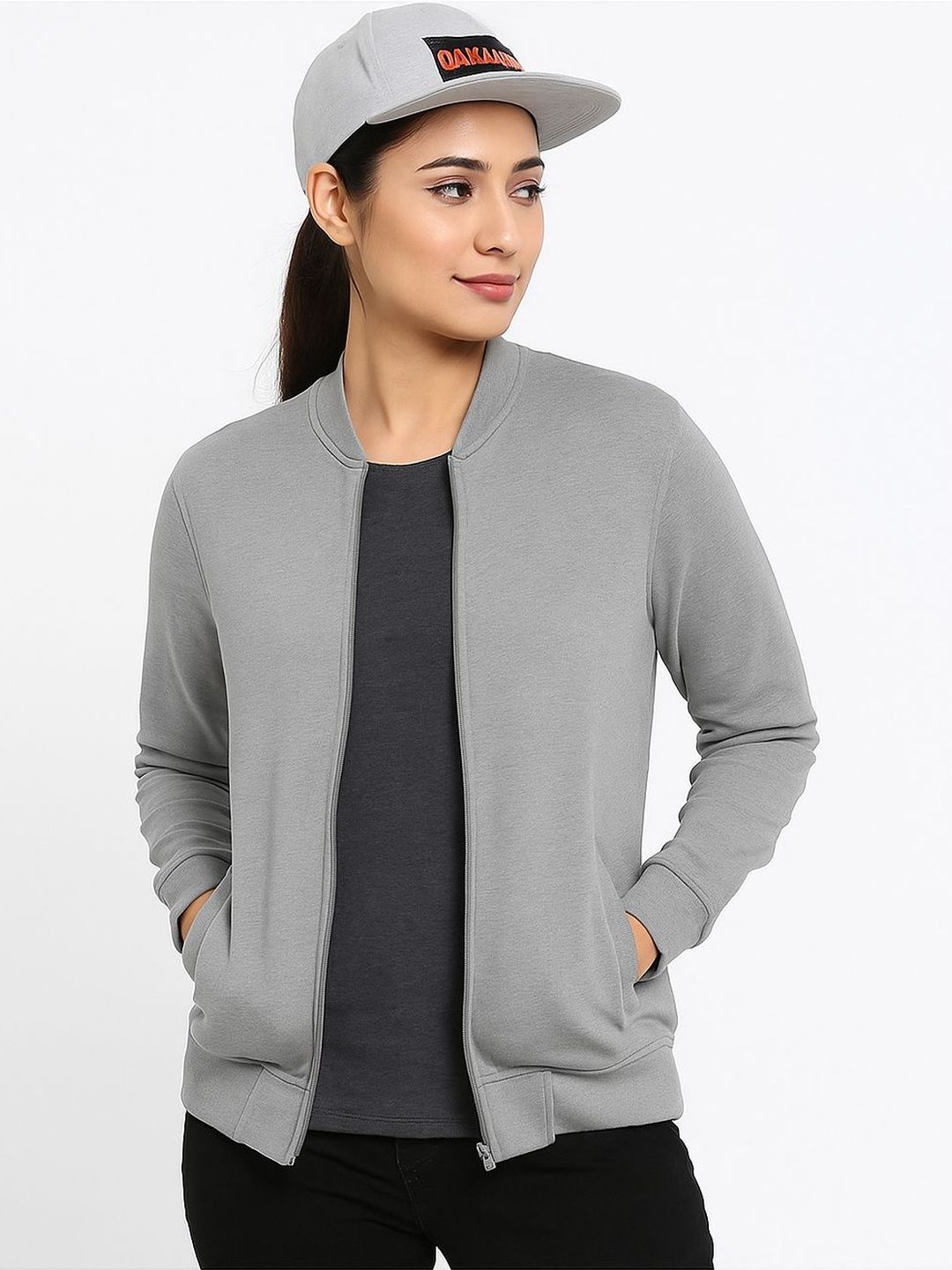 SCROTT FITNESS Women Fleece Bomber Jacket