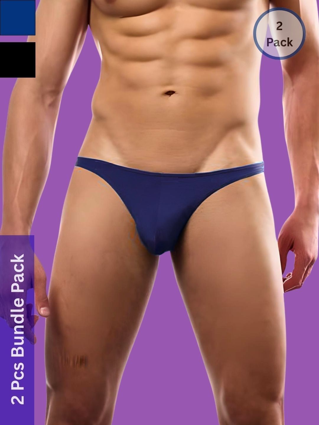 MYZA Pack of 2 Low-Rise Bikini Briefs