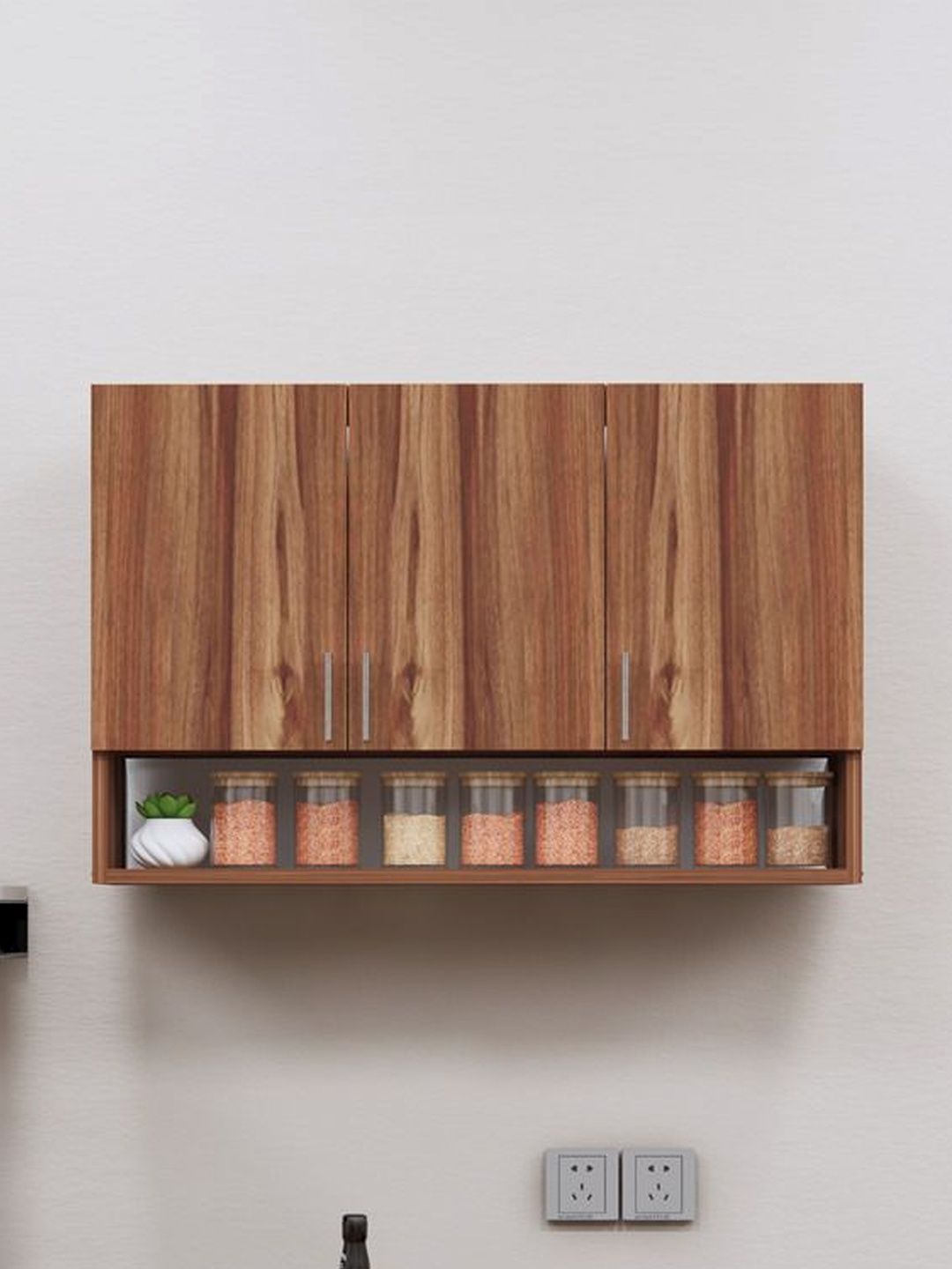 SPECIALITY PANELS Brown Engineered Wood Wall Mounted Cabinet
