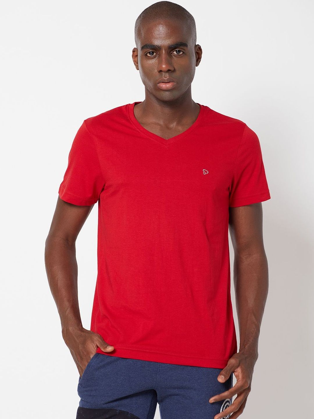 MACHO Cotton V-Neck T-shirt