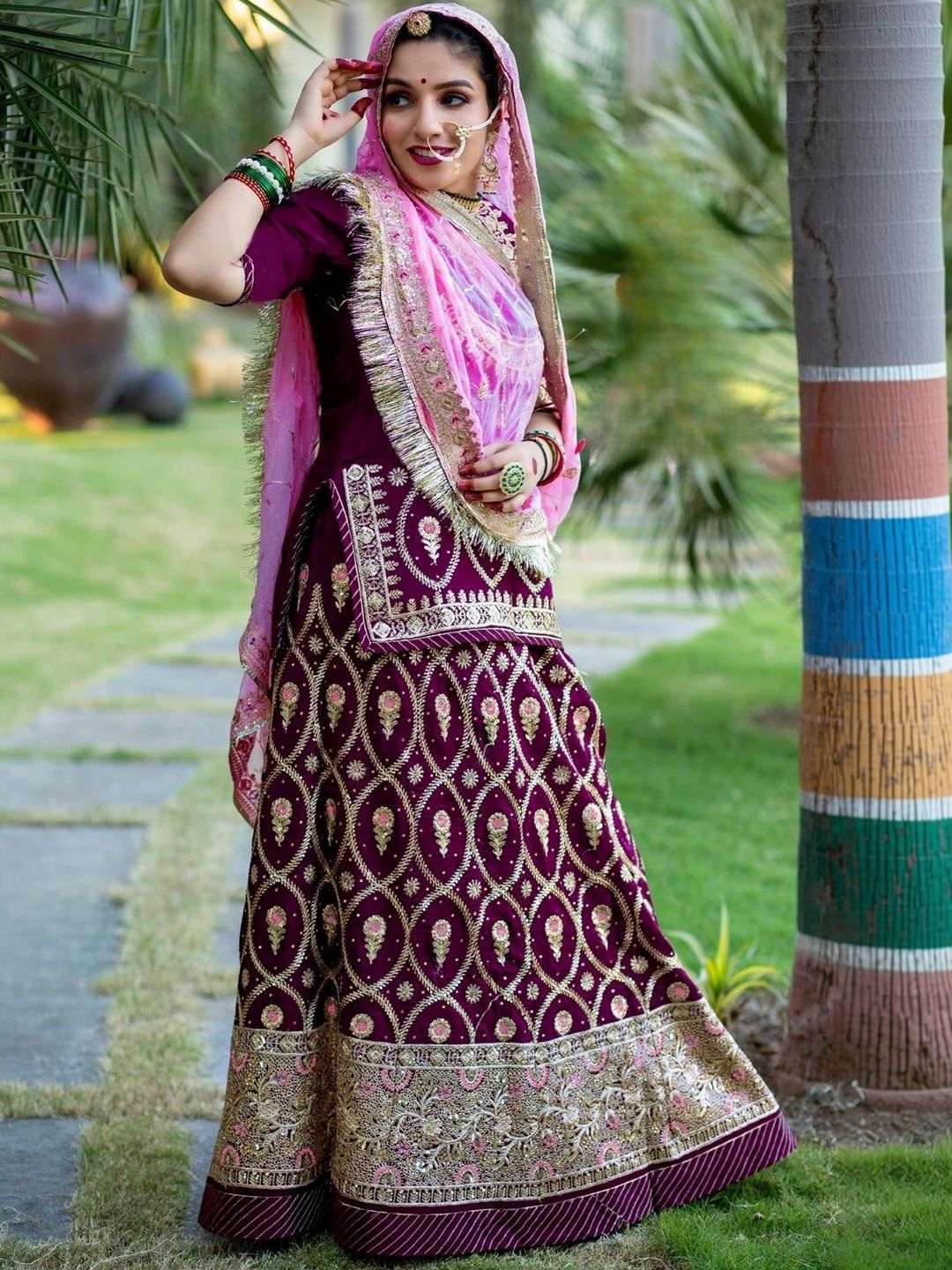 KALYANI TEXTILE Embellished Sequinned Semi-Stitched Lehenga & Unstitched Blouse With Dupatta