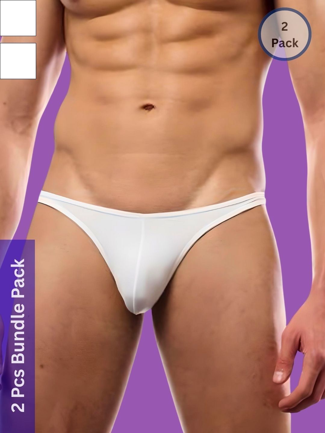 MYZA Pack of 2  Mid-Rise Bikini Briefs