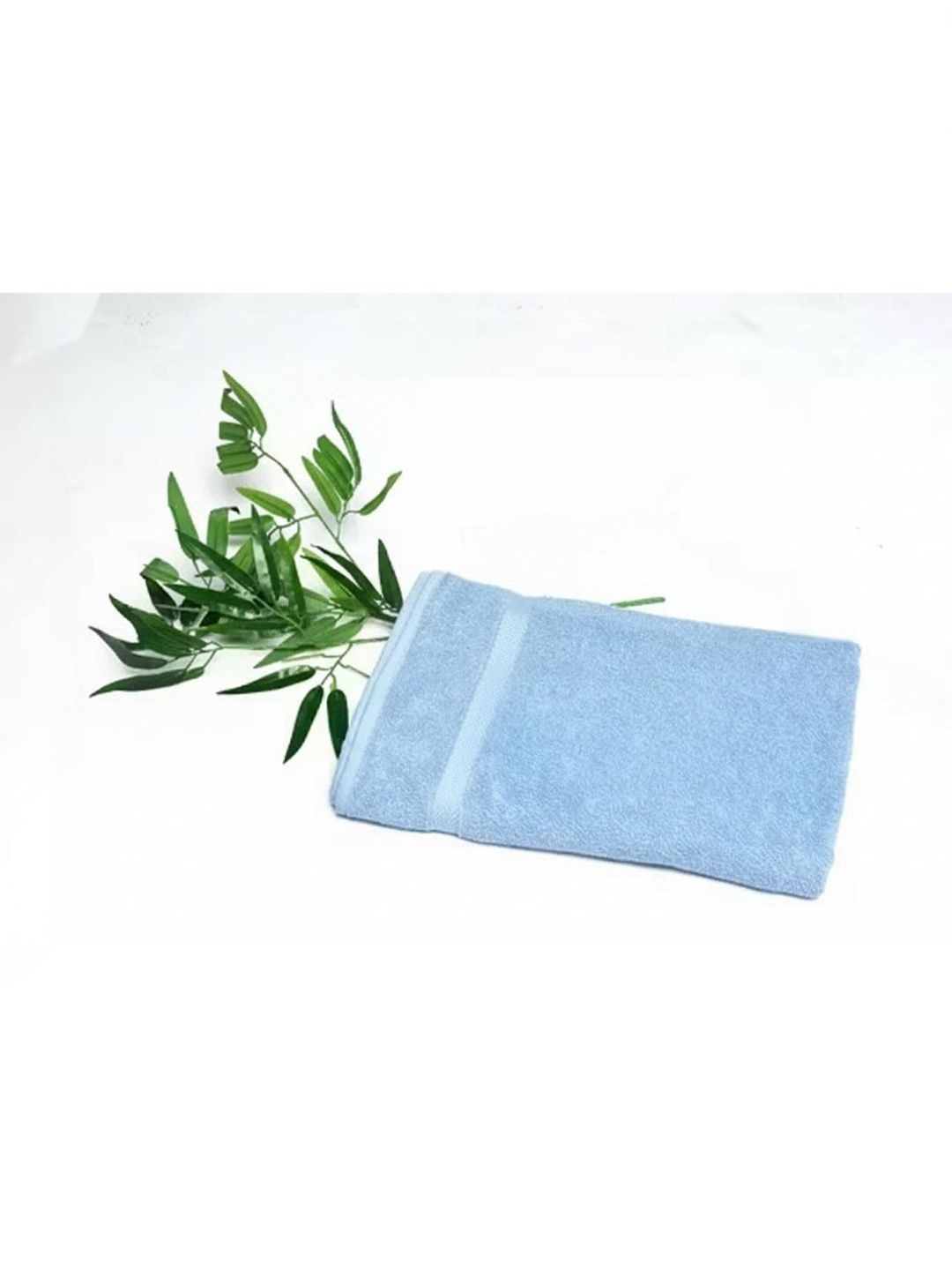 COTTON PULSE Blue & Blue 1 Cotton 600 GSM Bath Towel