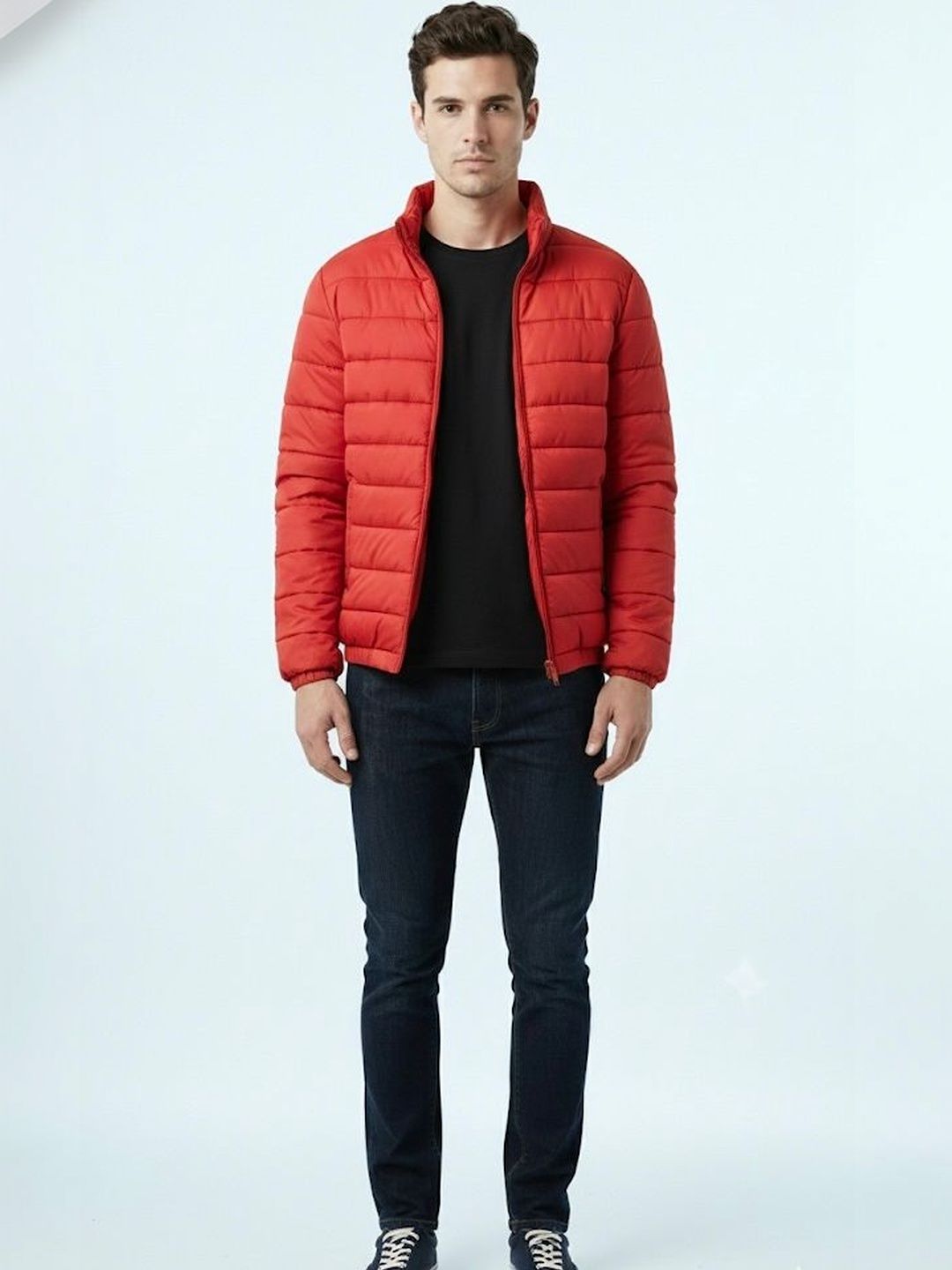 The Roadster Lifestyle Co Stand Collar Puffer Jacket