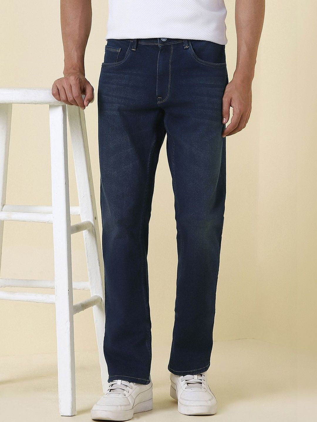 Allen Solly Men Regular Fit Mid-Rise Light Fade Jeans