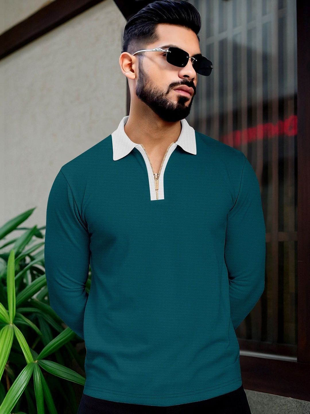 KAJARU KAJARU Men Polo Collar T-shirt