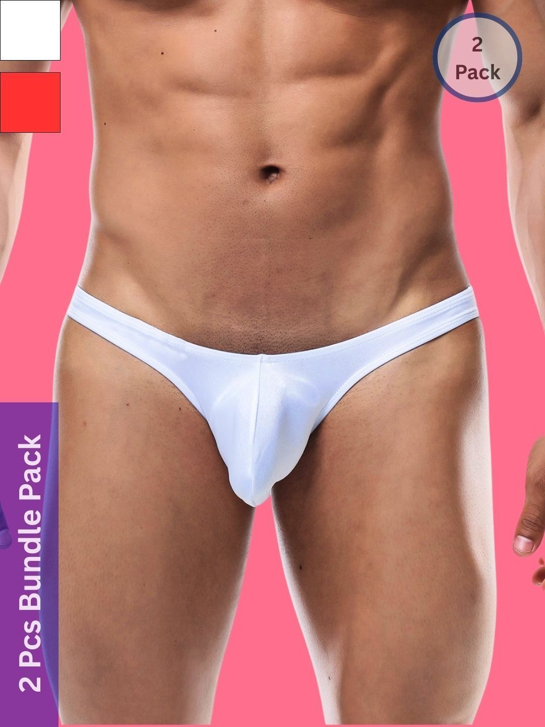 LoveAasan Pack of 2 Low-Rise Bikini Briefs