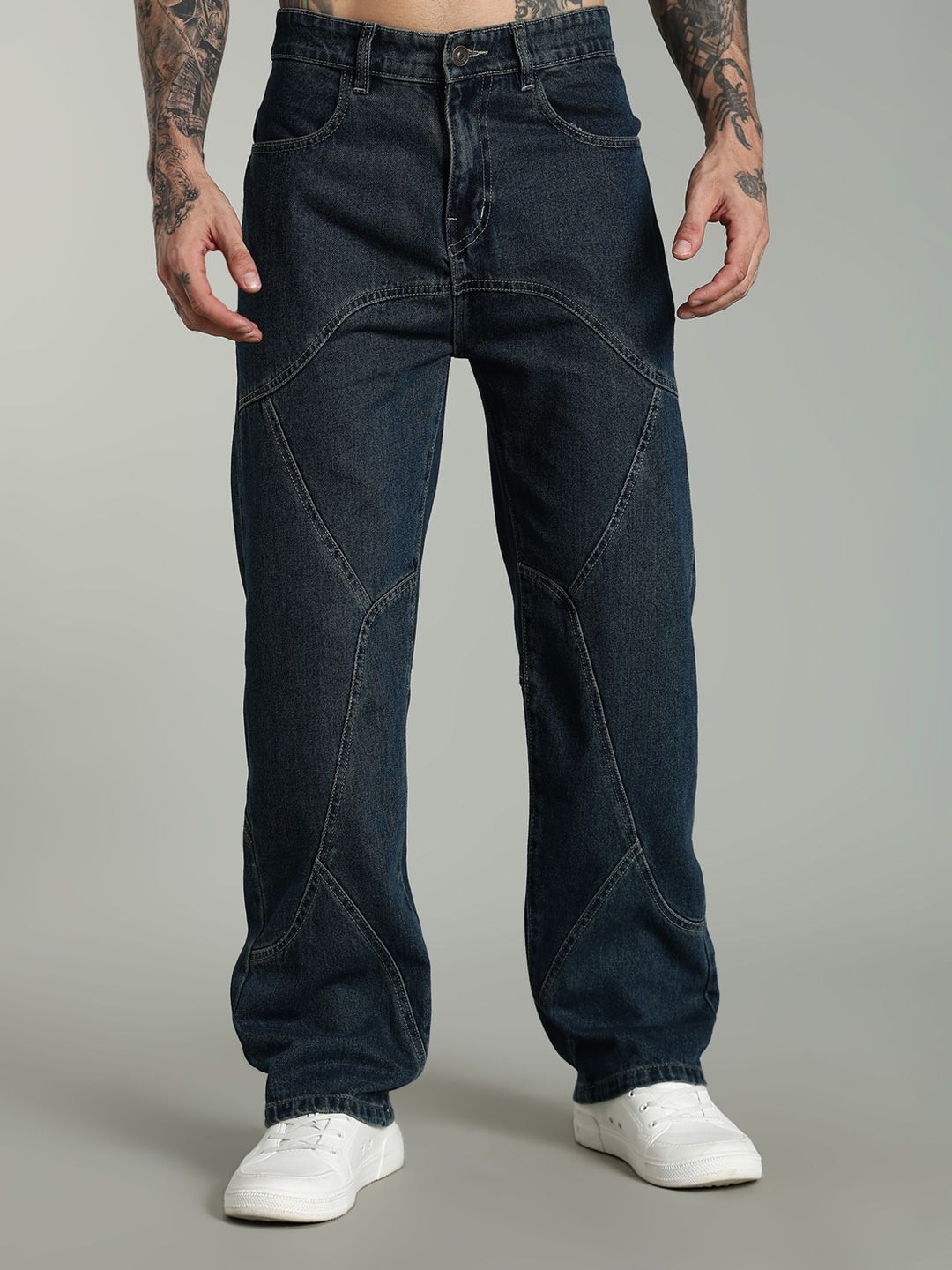 FOUL CHILD Men Baggy Fit High-Rise Jeans