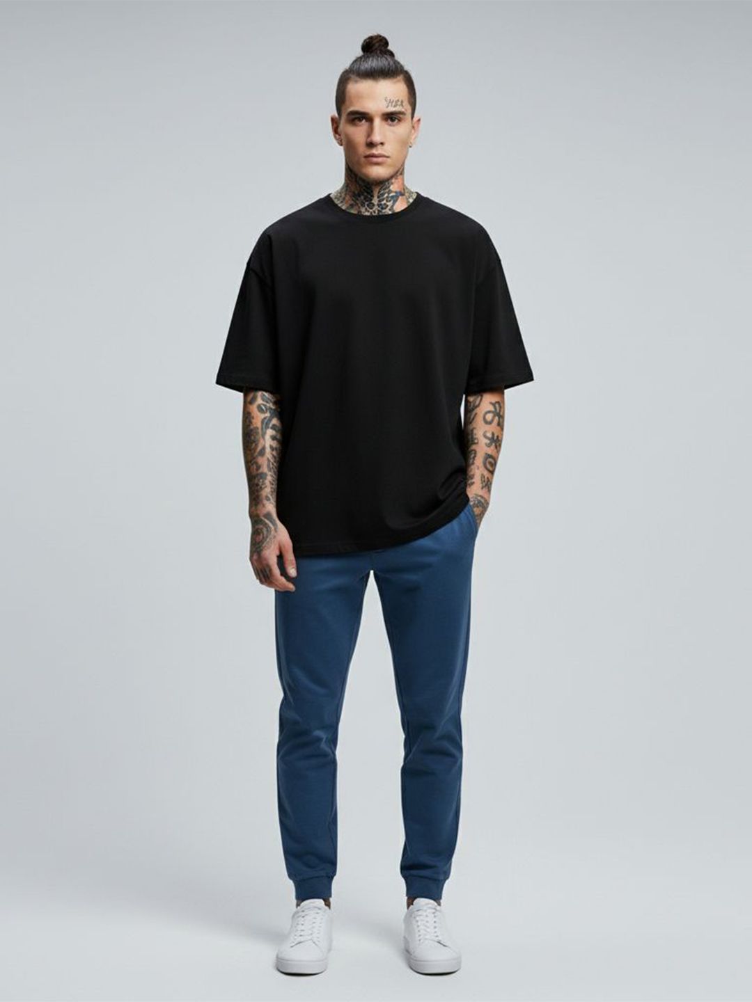 Buy LONDON STREETS Men Printed Drop-Shoulder Sleeves T-shirt