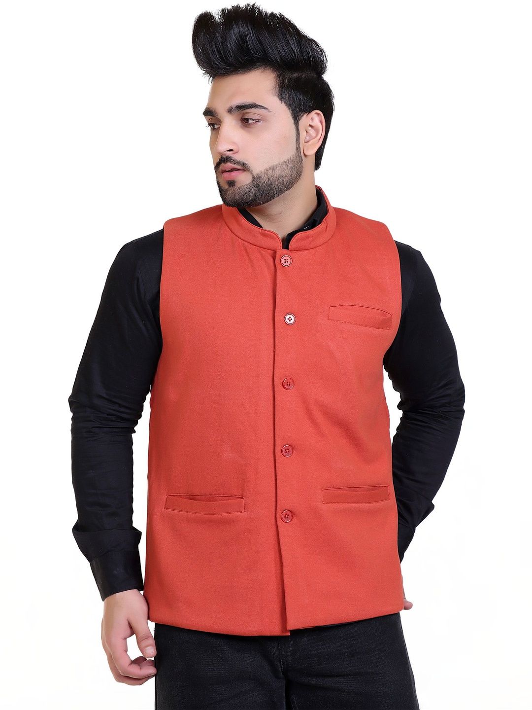 STARFOX Men Fleece Woven Jacket