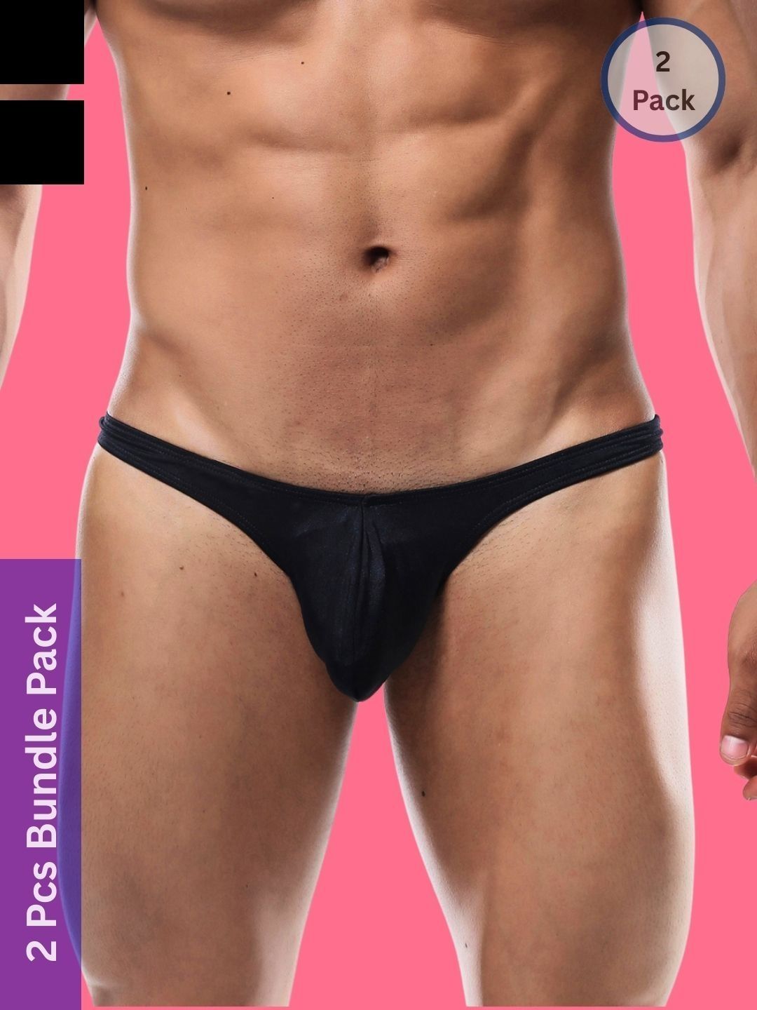 LoveAasan Pack of 2 Low-Rise Bikini Briefs