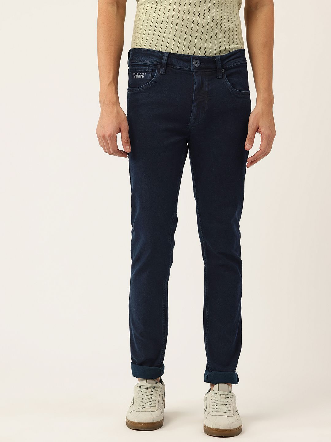 Integriti Men Smart Skinny Fit Mid-Rise Stretchable Jeans