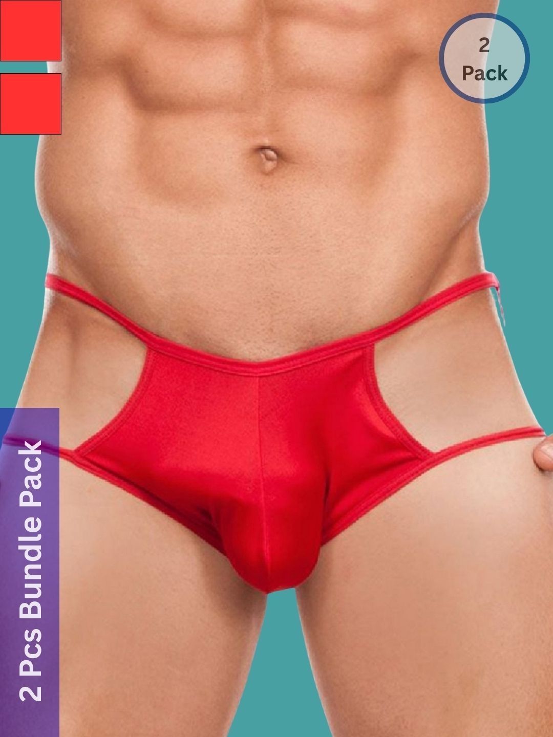 Ribald The Neech Pack of 2 Low-Rise Thongs Briefs