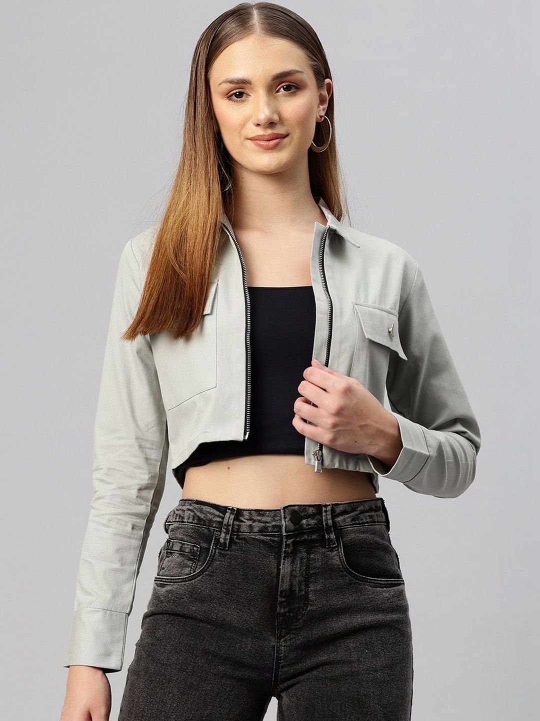 CORSICA Women Crop Denim Jacket
