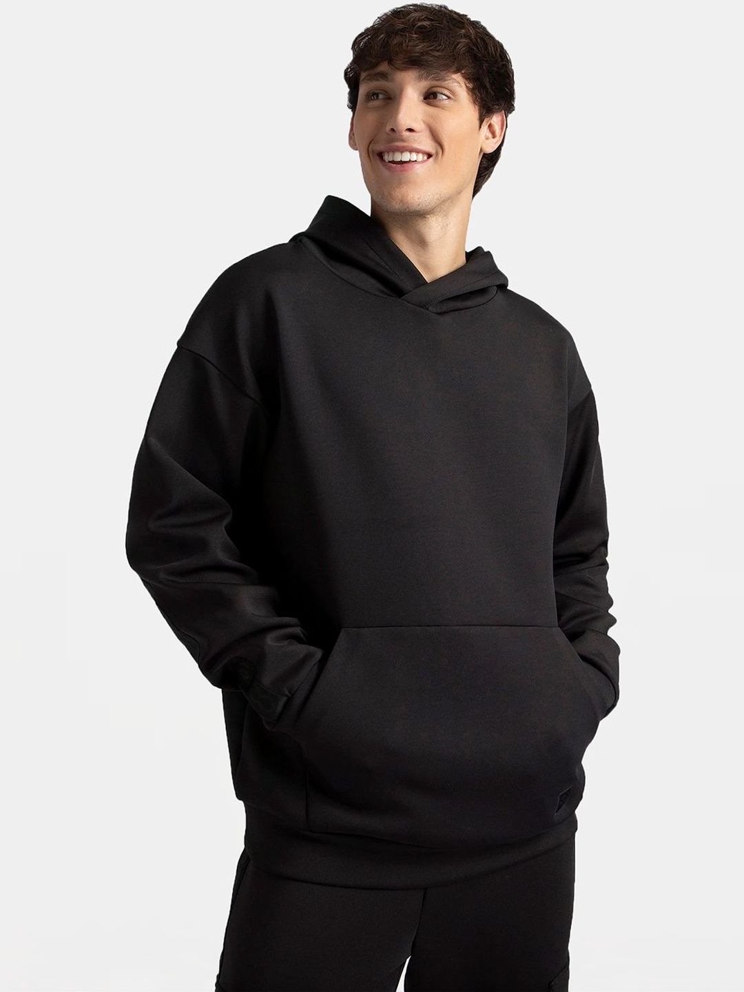 Buy Jockey Groove Microfiber Cotton Blend Elastane Stretch Hoodie