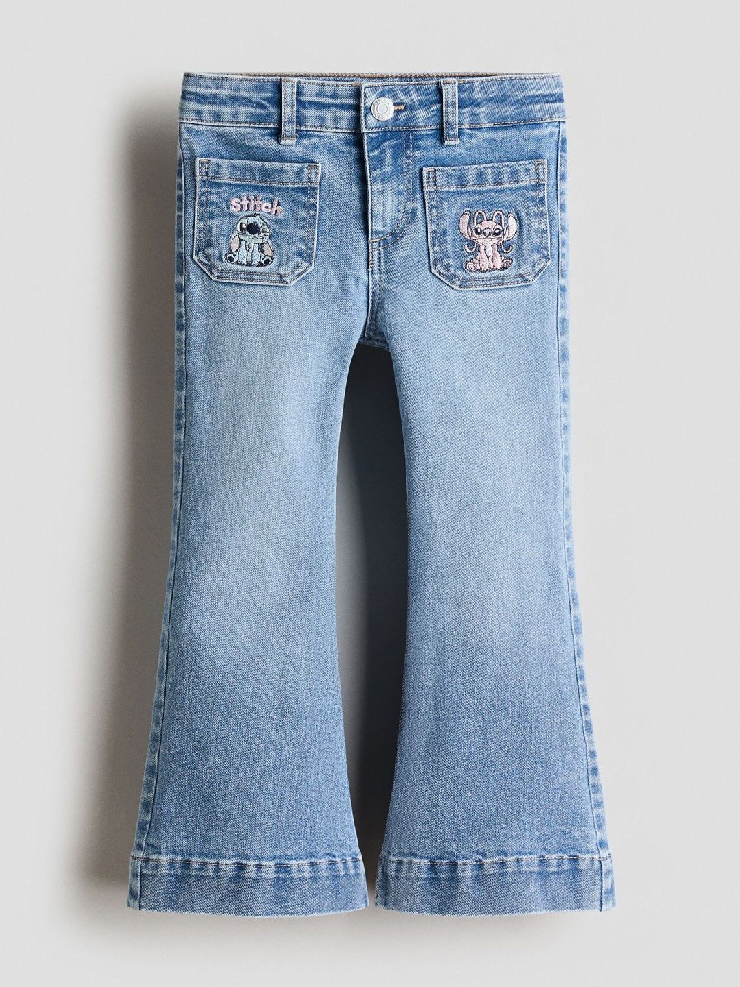 Buy H&M Embroidery-Motif Flared Leg Jeans - Jeans for Girls