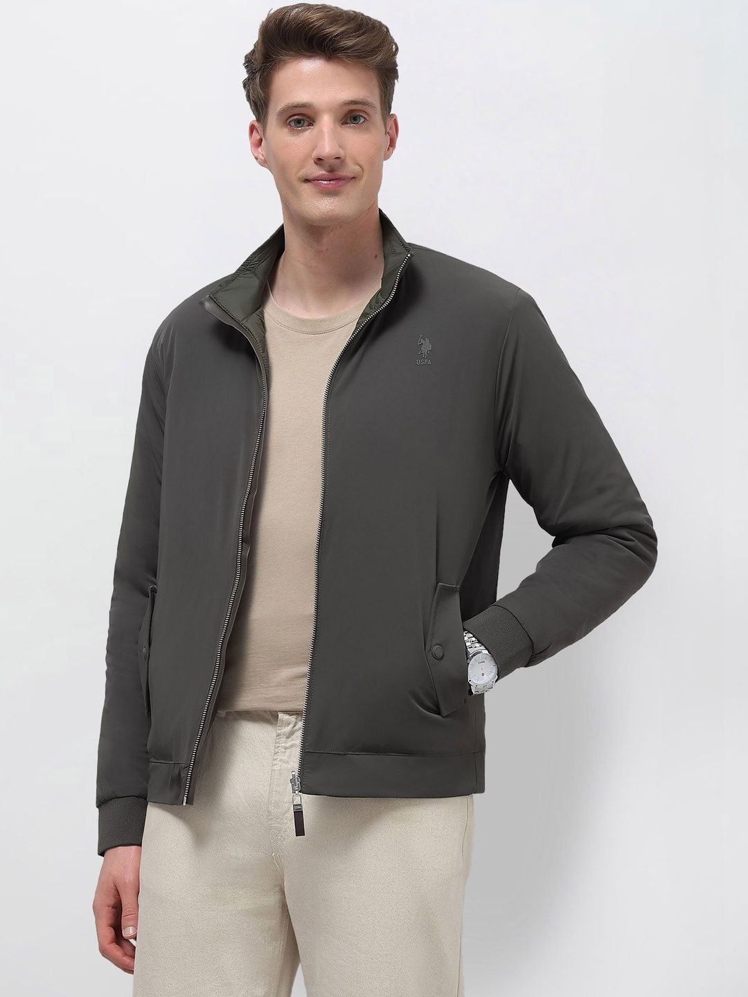 U.S. Polo Assn. Men Lightweight Bomber Jacket