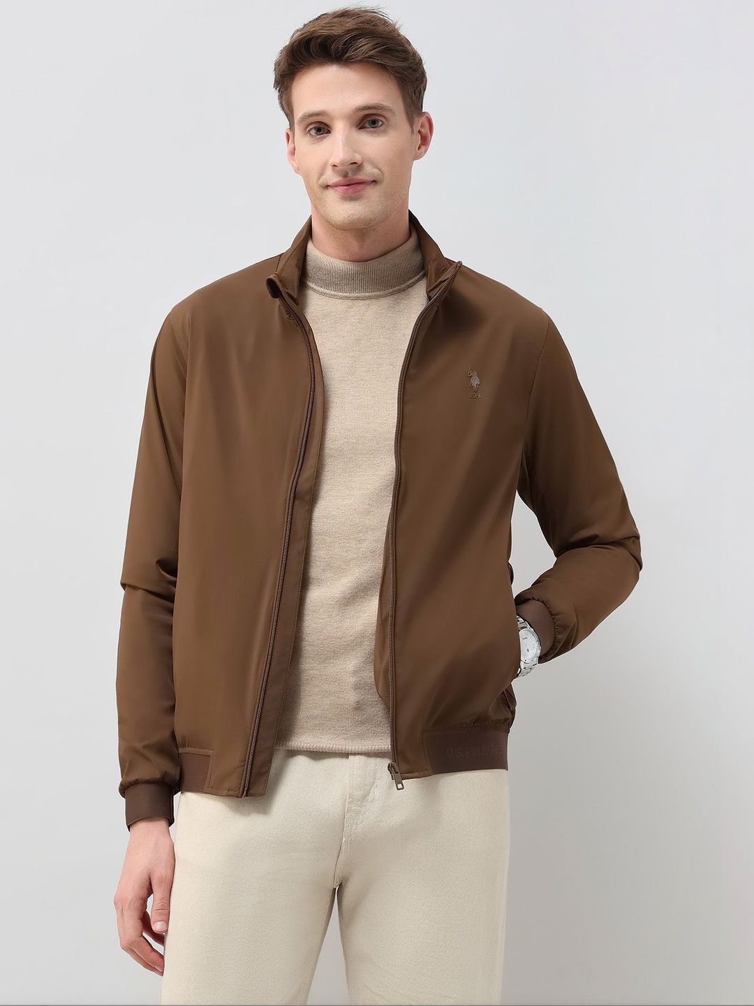 U.S. Polo Assn. Men Lightweight Bomber Jacket