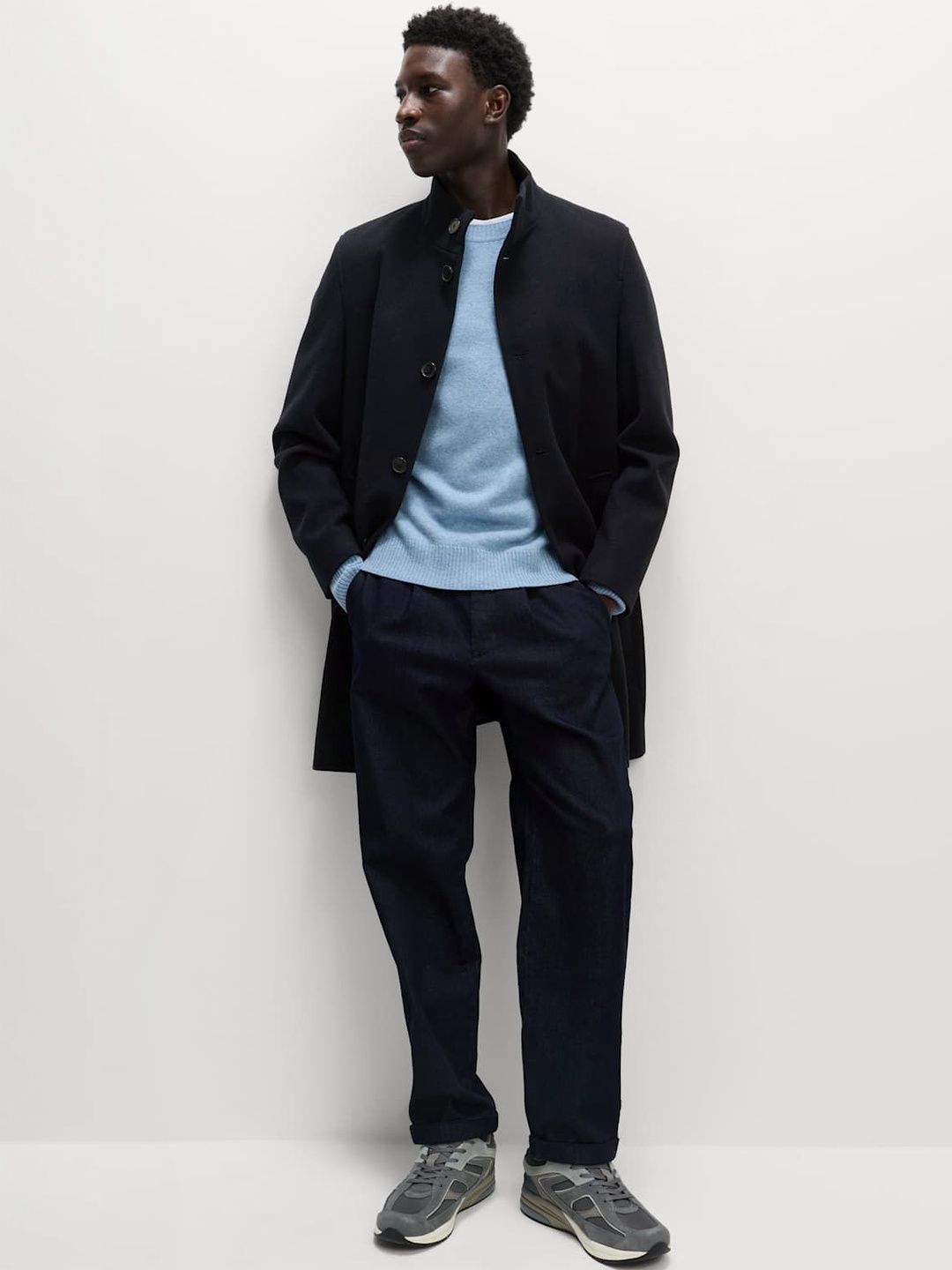 Marks & Spencer Funnel Neck Overcoat