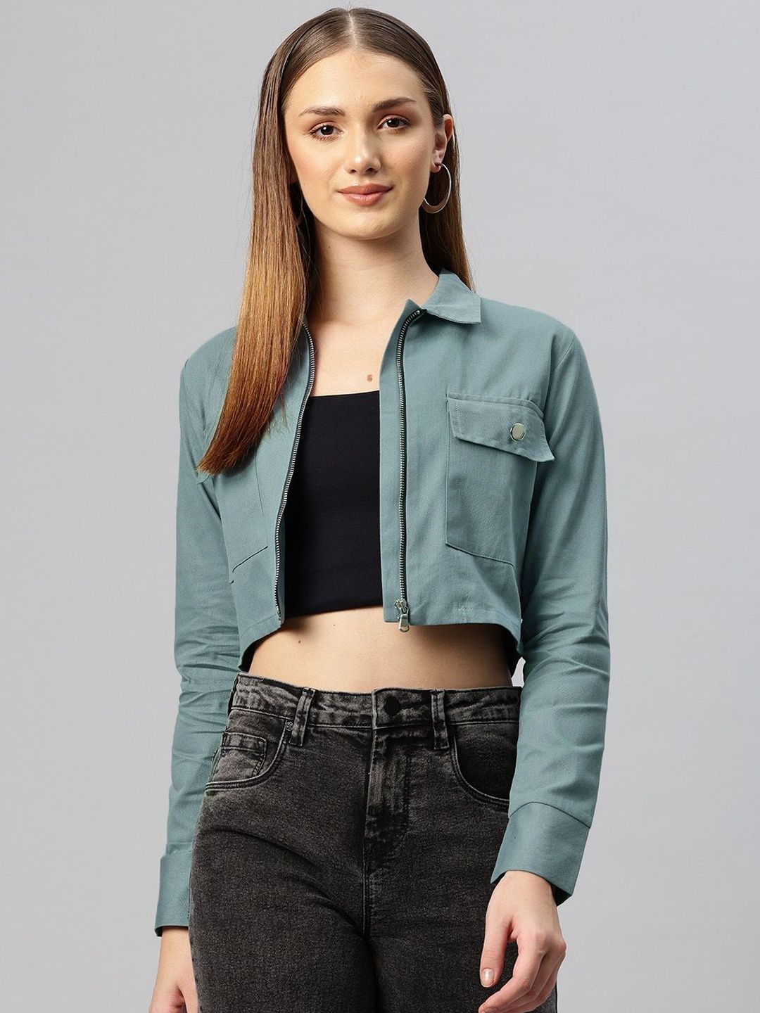 CORSICA Women Crop Denim Jacket