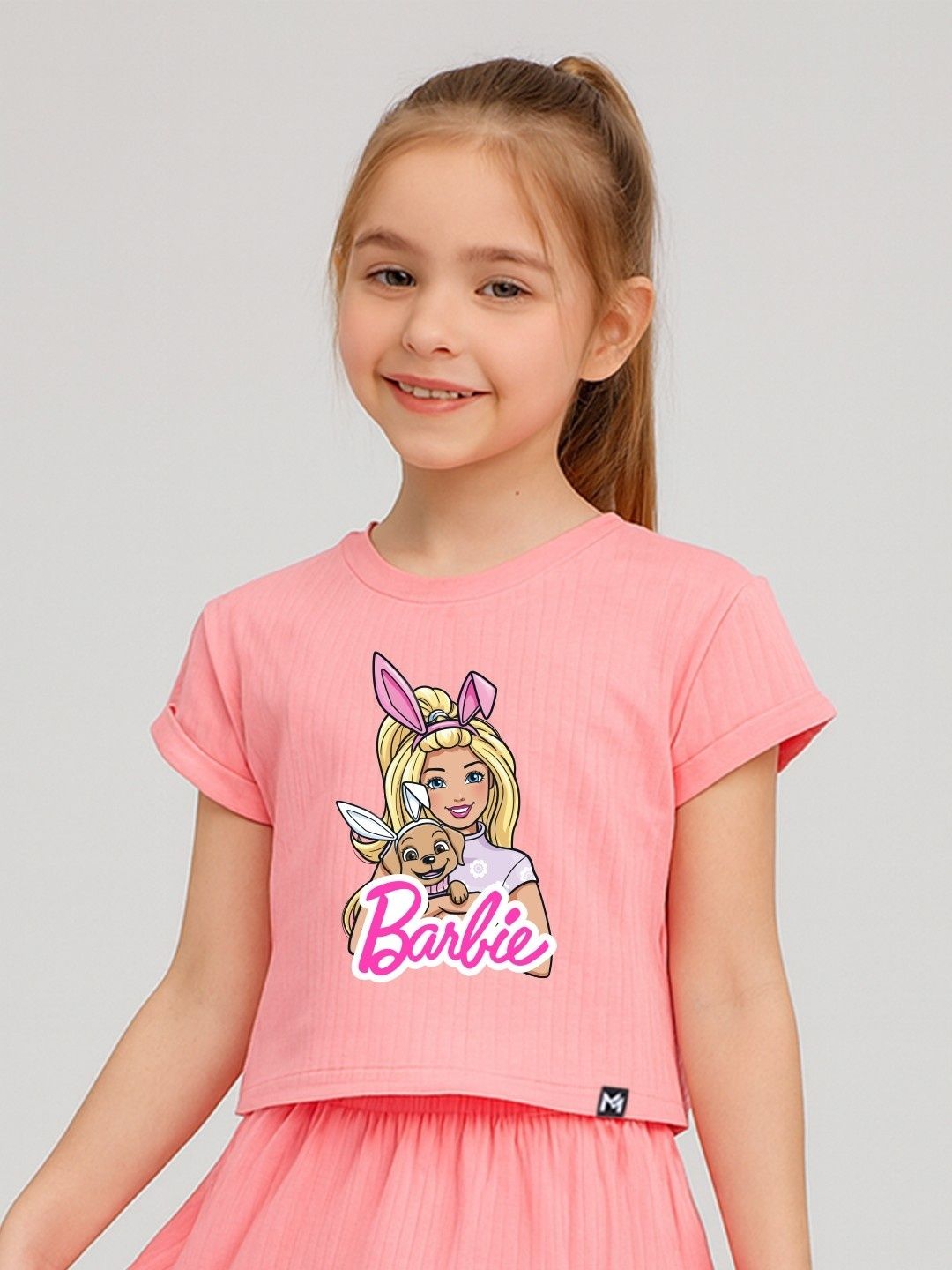 Buy YK X Minute Mirth Barbie Printed Top with Skirt - Clothing Set
