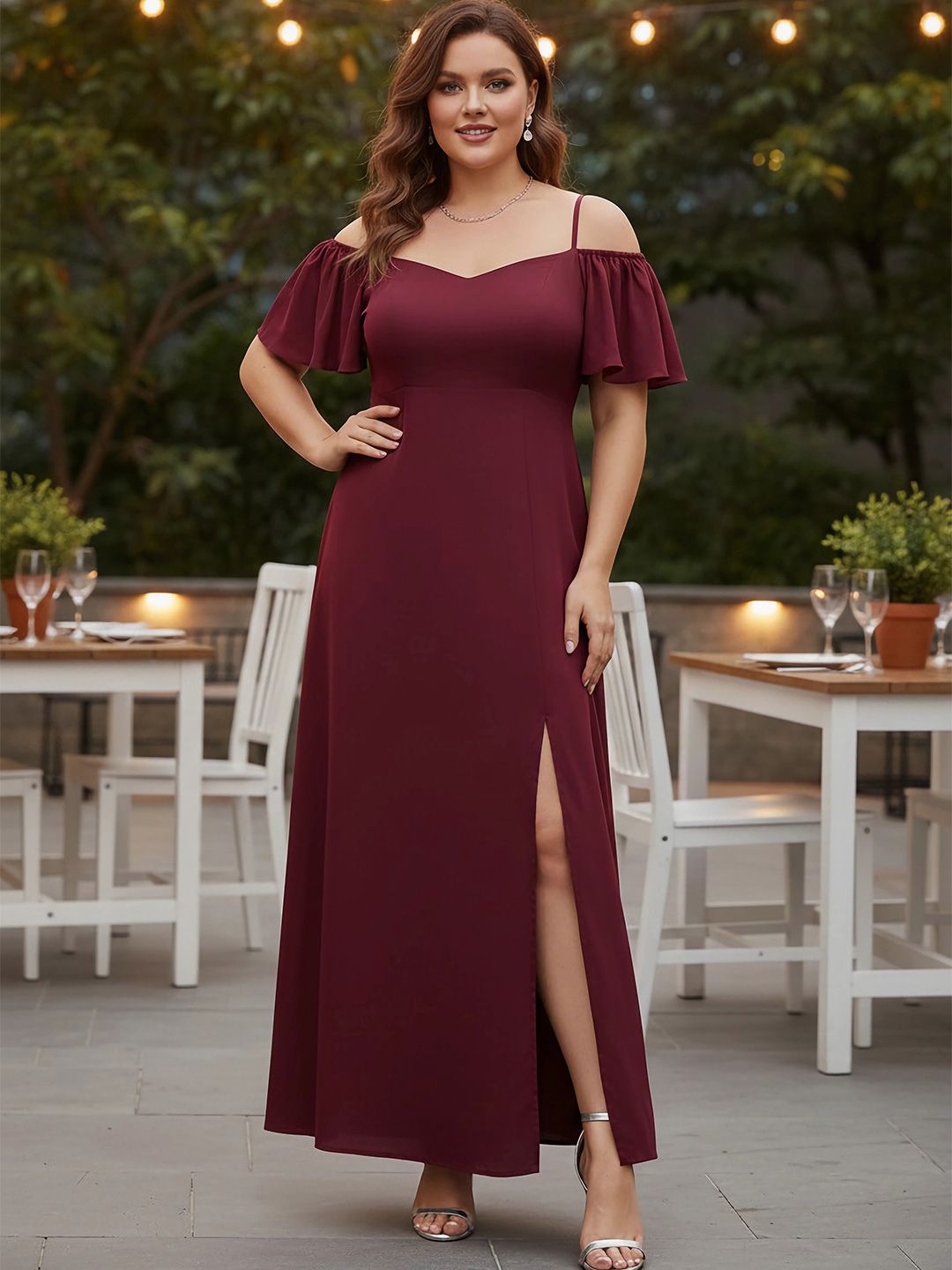 sachin and babi light blue dress Perceptions Plus Size Red Glitter Side Knot Dress