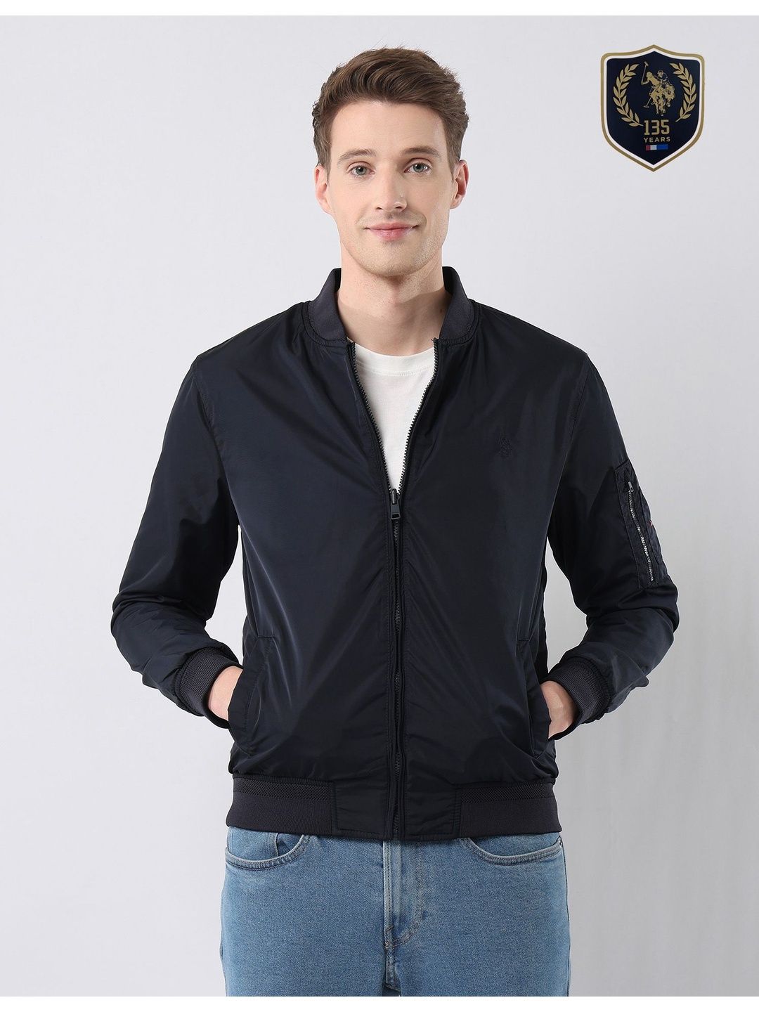 U.S. Polo Assn. Men Lightweight Bomber Jacket