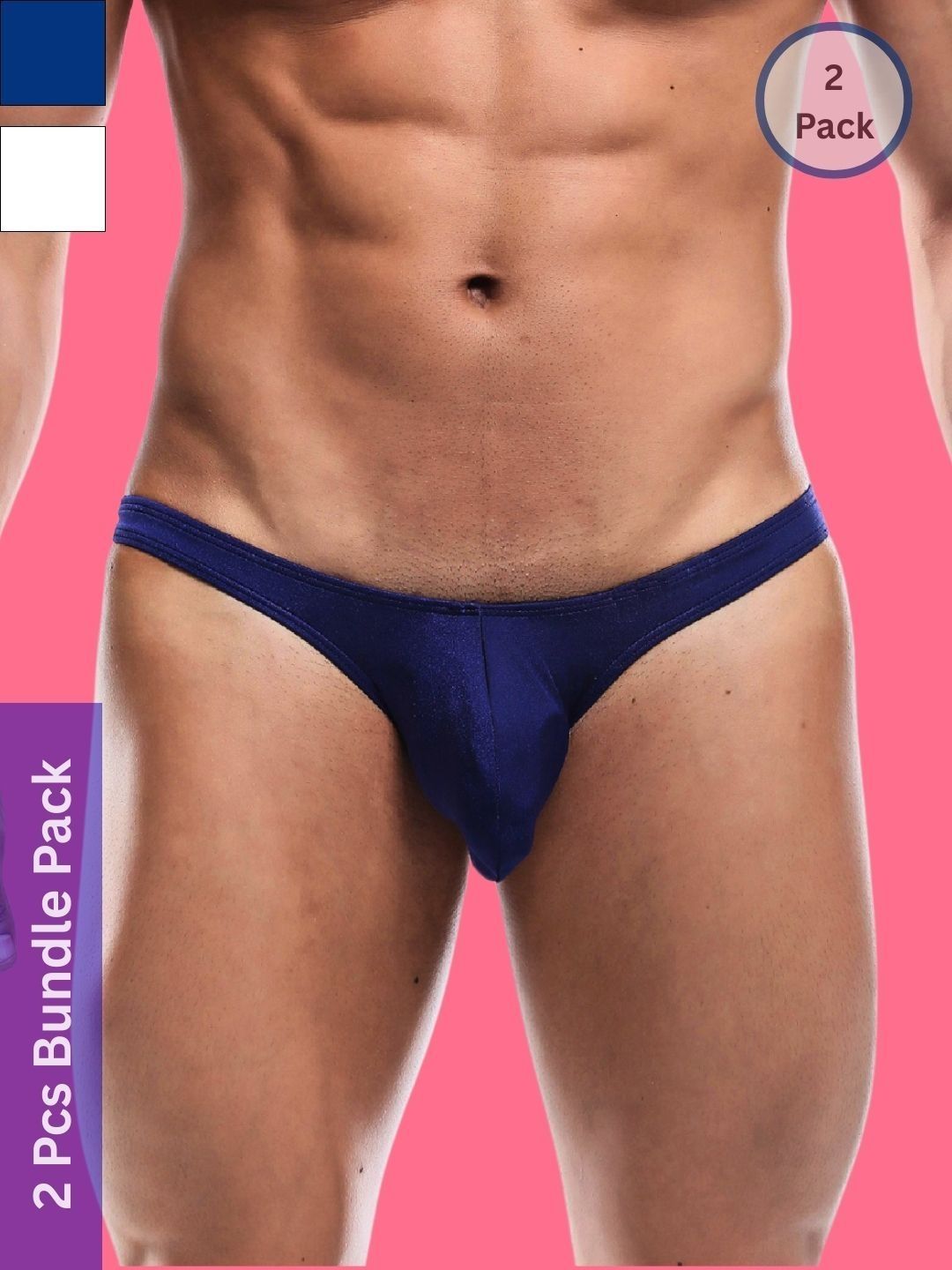 LoveAasan Pack of 2 Low-Rise Bikini Briefs