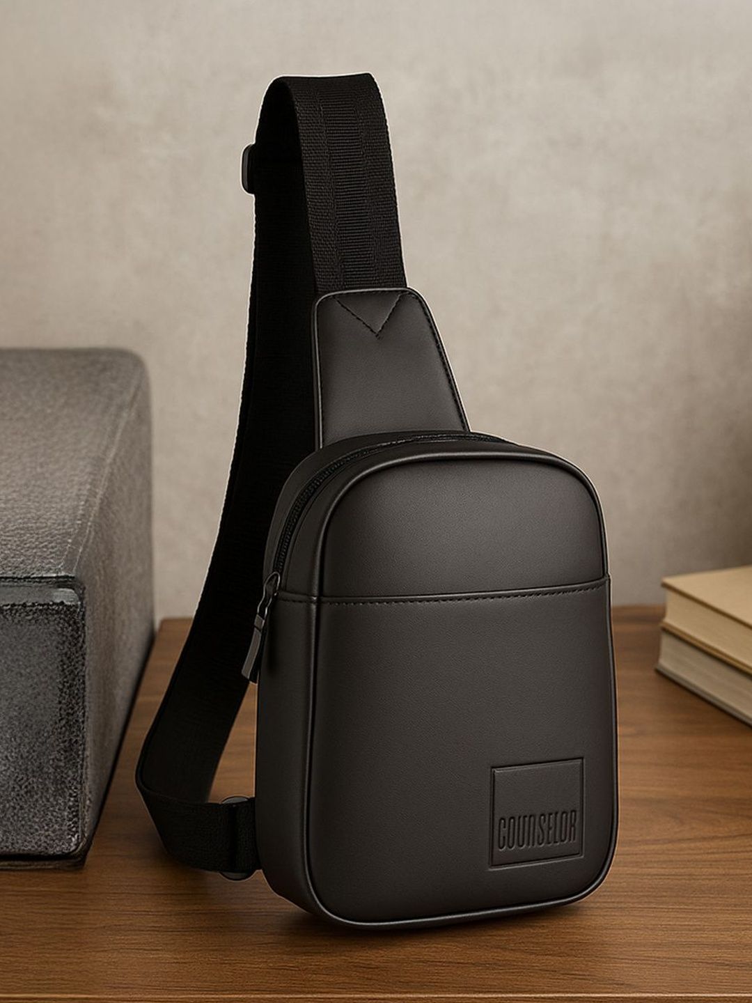 COUNSELOR PU Sling Bag