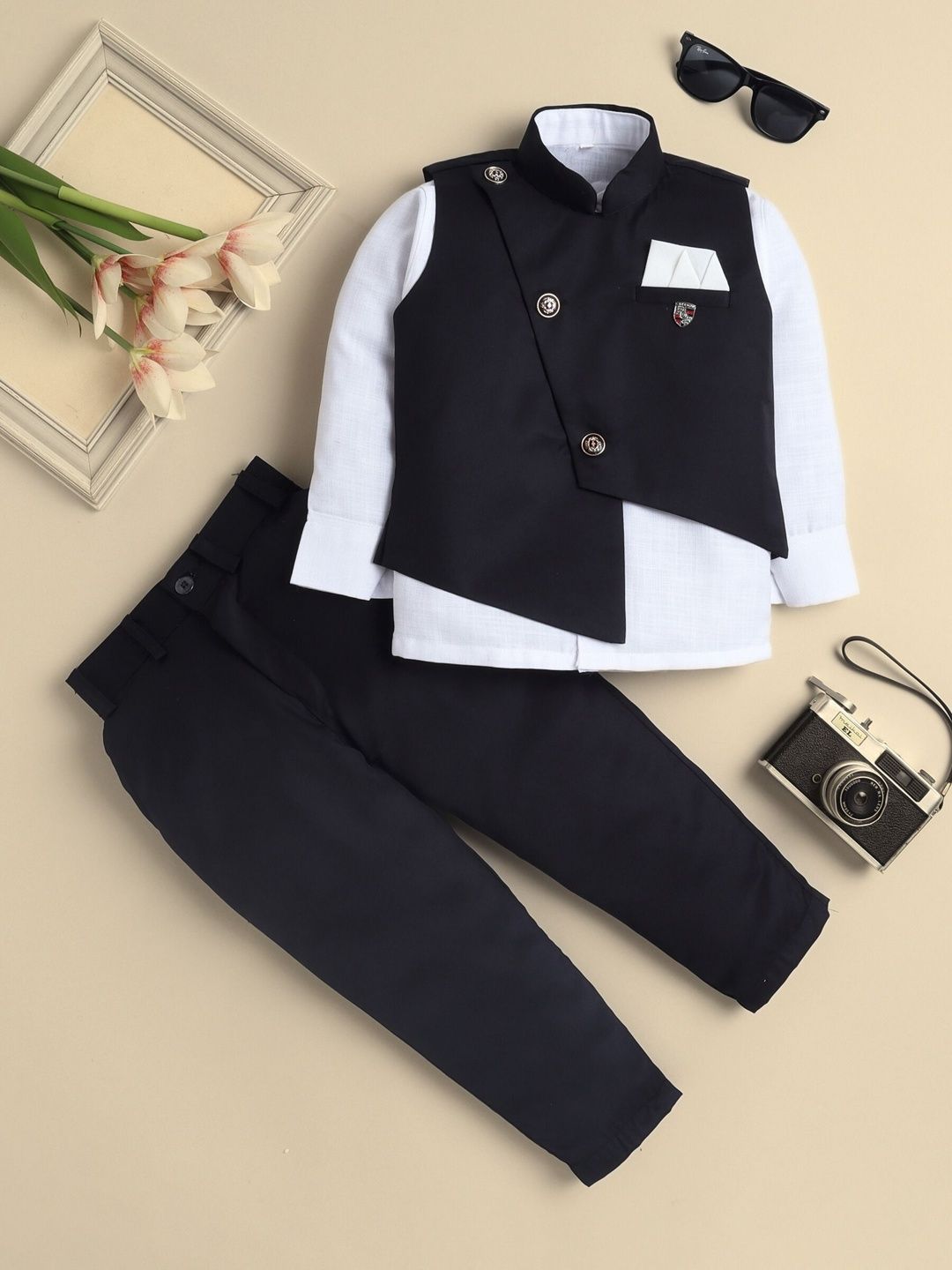 Sangria Boys Single Breasted 3-Pcs Suits