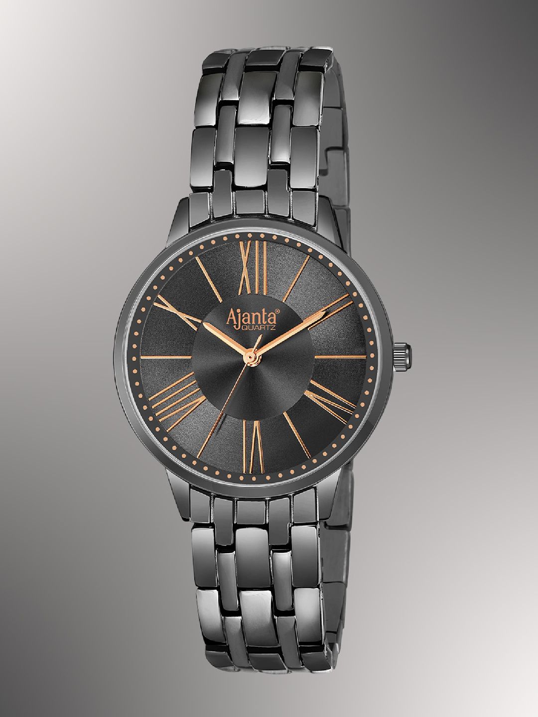 Ajanta Quartz Ajanta Quartz Women Brass Dial & Bracelet Style Straps Analogue Watch AWC116ESL -05