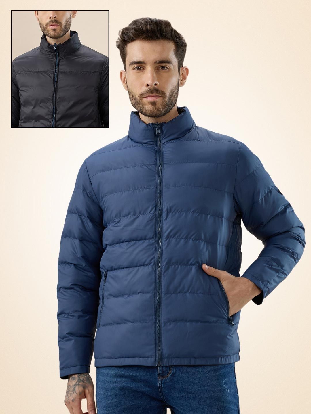 Status Quo Men Reversible Puffer Jacket
