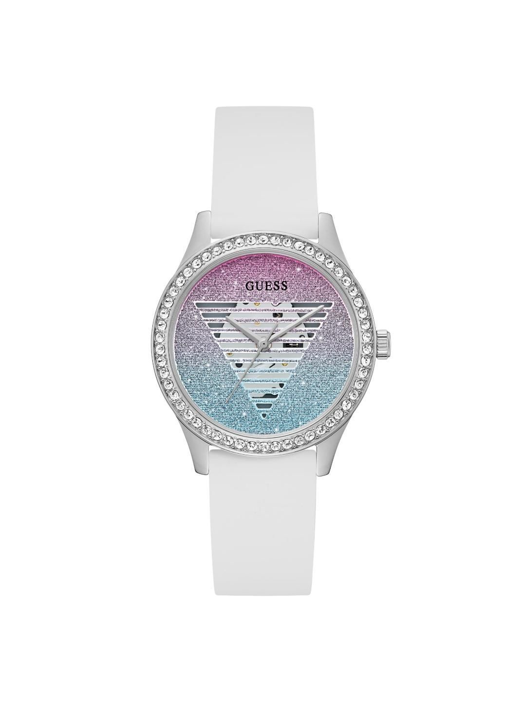 GUESS GUESS Unisex Brass Patterned Dial & Straps Analogue Watch GW0530L5