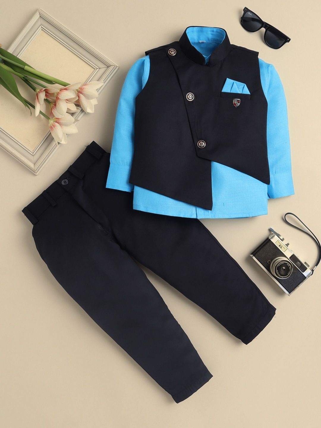 Sangria Boys Single Breasted 3-Pcs Suits