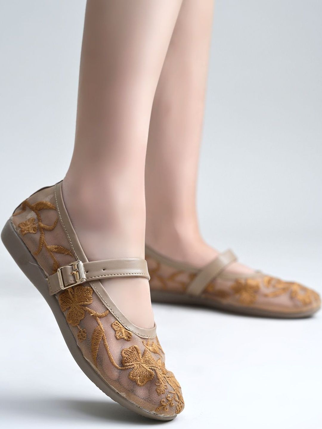 Stylestry Stylestry Embroidered Ballerinas