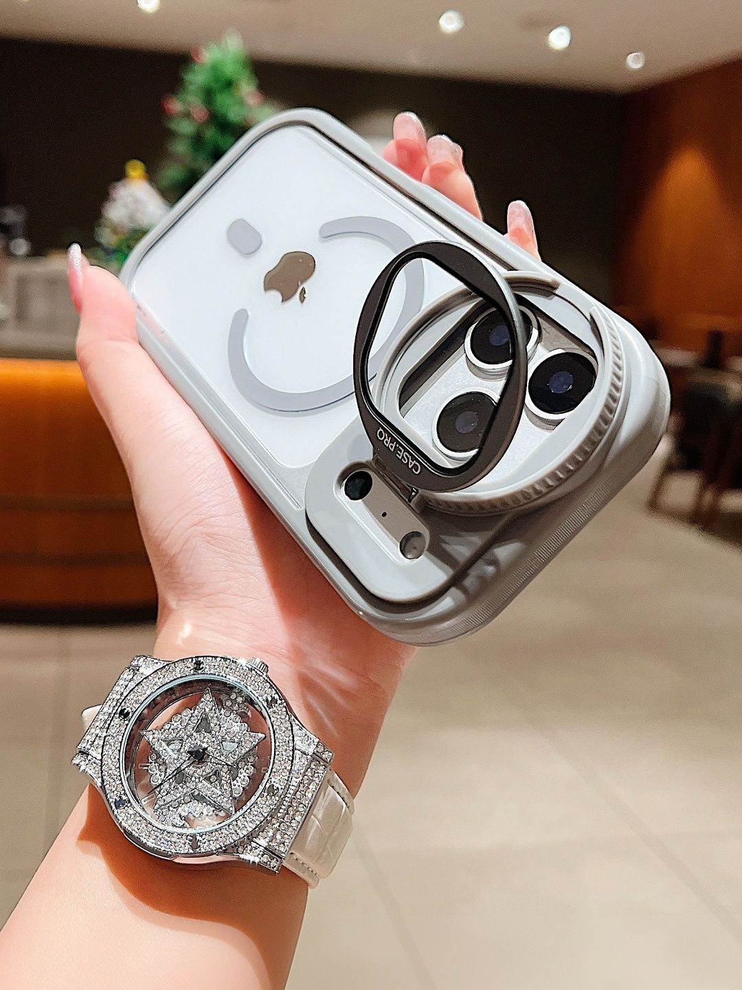 Luxury Kase Solid Printed iPhone 17 Pro Back Case Mobile Accessories