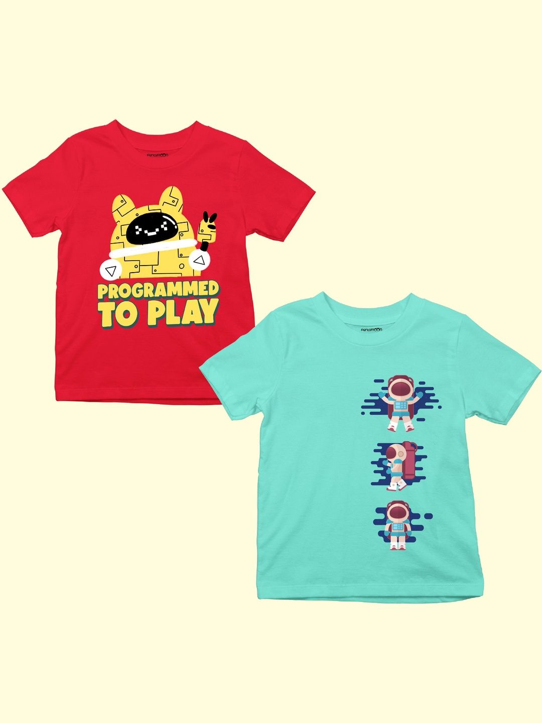 Perkymoon Unisex Kids Cotton Tshirts