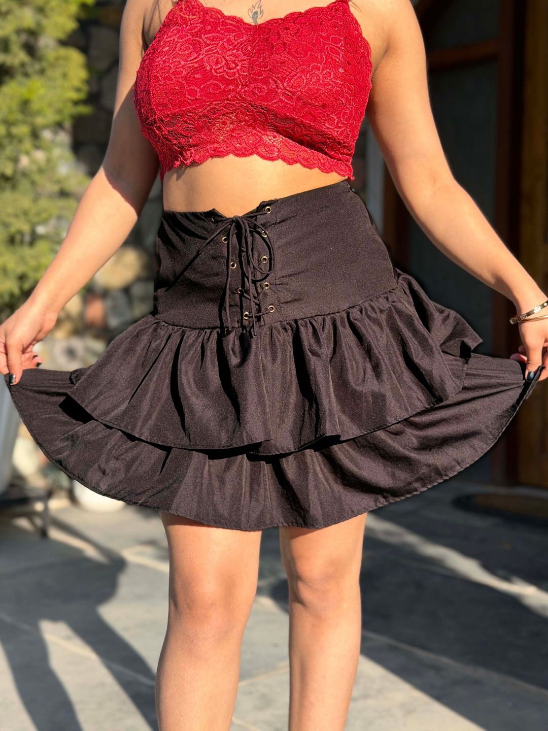 Buy TANDUL Mini Flared Skirt - Skirts for Women 38635735 | Myntra