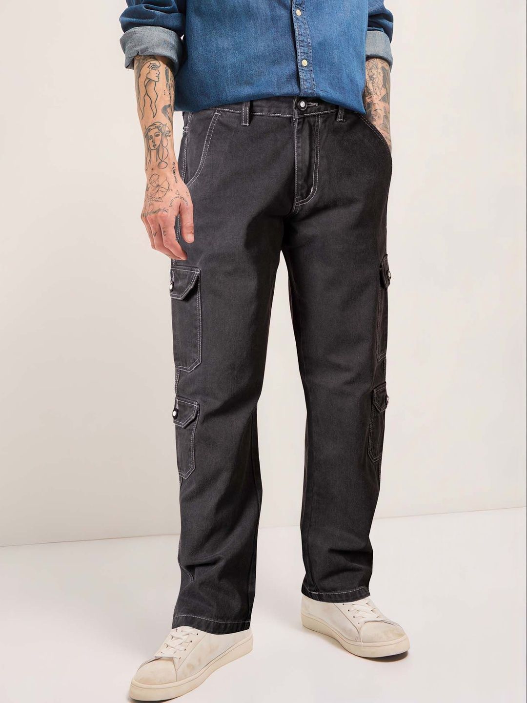 Jb Just BLACK Men Mid-Rise Light Fade Acid Wash Jeans