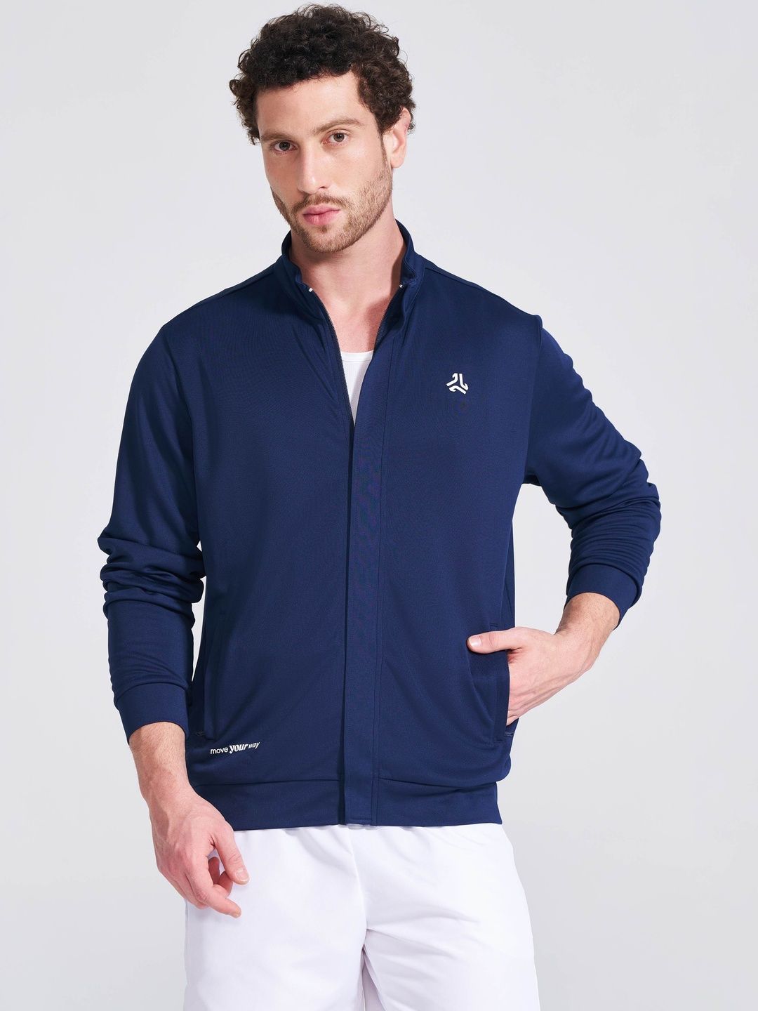 Campus AP MEN-TOP DRYFIT Men Brand Logo Lightweight Training or Gym Sporty Jacket