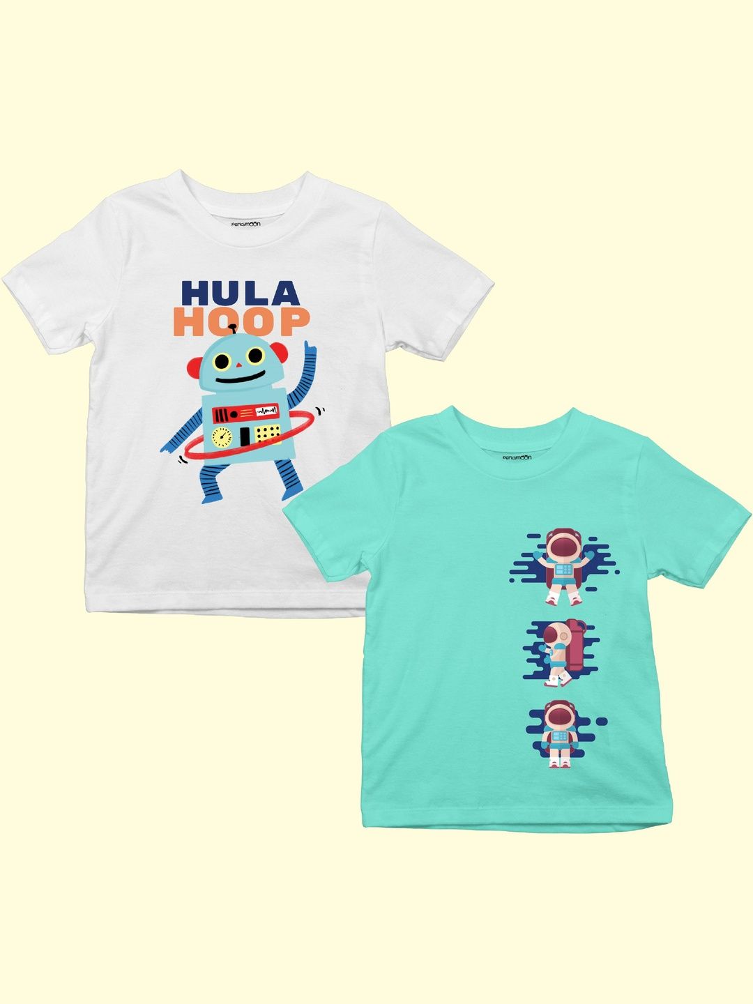 Perkymoon Unisex Kids Cotton Tshirts