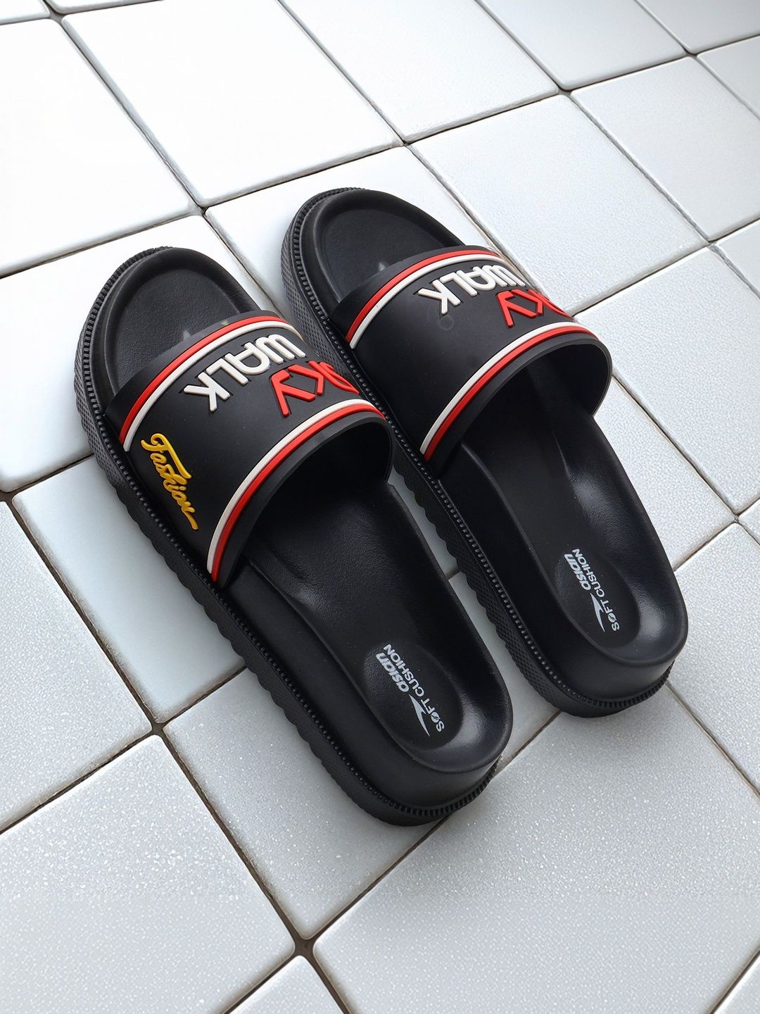 ASIAN Men Printed Sliders