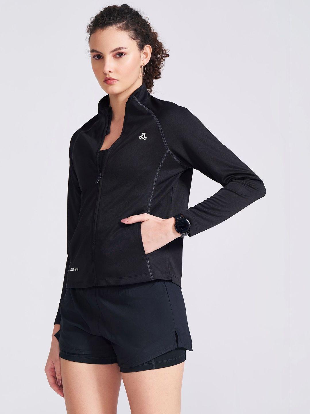 Campus AP WOMEN-TOP DRYFIT Women Lightweight Antimicrobial Running Sporty Jacket
