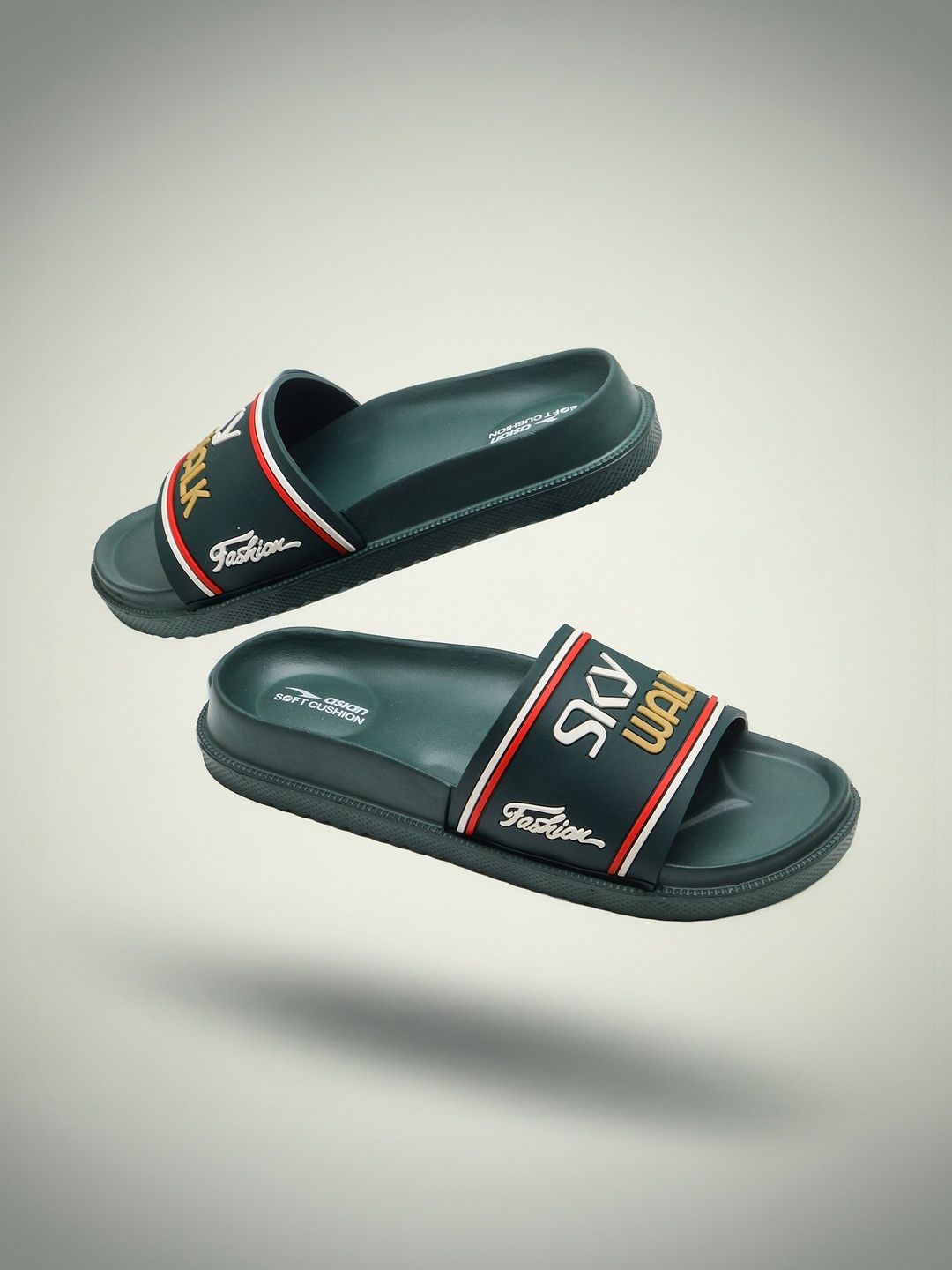 ASIAN Men Printed Sliders
